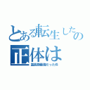 とある転生した者の正体は（霊長類最強だった件）