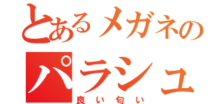 とあるメガネのパラシュート（良い匂い）