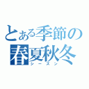 とある季節の春夏秋冬（シーズン）