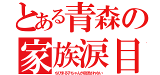 とある青森の家族涙目（ちびまる子ちゃんが放送されない）