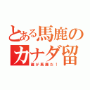 とある馬鹿のカナダ留学（誰が馬鹿だ！）