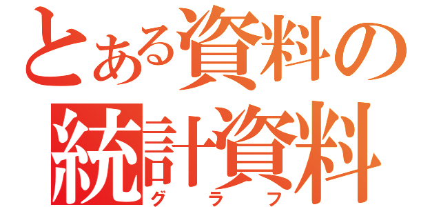 とある資料の統計資料（グラフ）