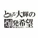 とある大輝の爆発希望（ばくはつしろっ！）