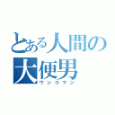 とある人間の大便男（ウンコマン）