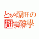 とある爆肝の超電磁學（インデックス）