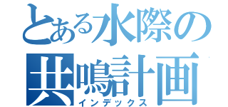 とある水際の共鳴計画（インデックス）