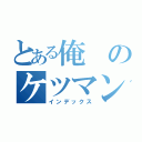 とある俺のケツマン壊れちまうよ（インデックス）