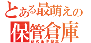 とある最萌えの保管倉庫（萌の条件發生）