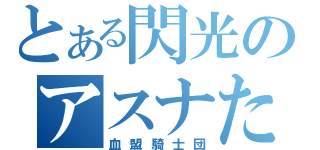 とある閃光のアスナたん（血盟騎士団）