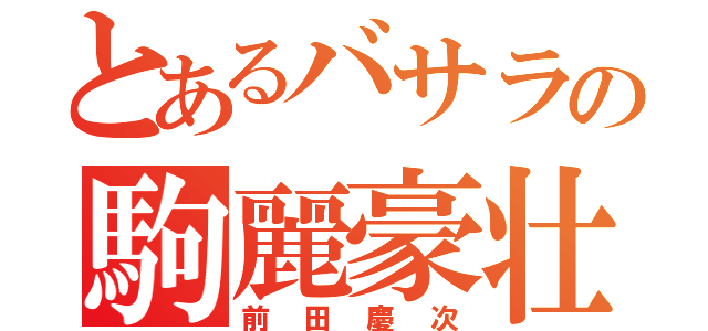 とあるバサラの駒麗豪壮（前田慶次）