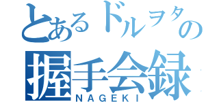 とあるドルヲタの握手会録（ＮＡＧＥＫＩ）