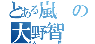 とある嵐の大野智（天然）