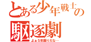 とある少年戦士の駆逐劇（よぉ５年振りだな…）