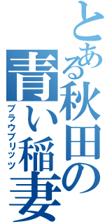 とある秋田の青い稲妻（ブラウブリッツ）