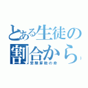 とある生徒の割合から比（受験算数の命）