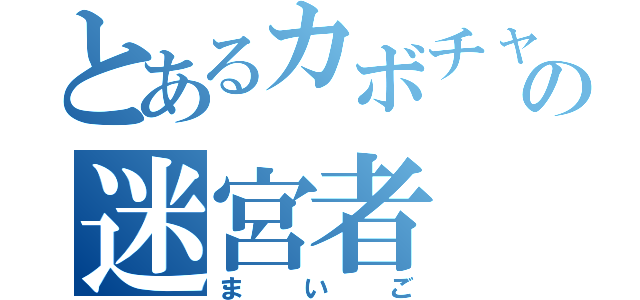 とあるカボチャの迷宮者（まいご）