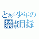 とある少年の禁書目録（インデックス）