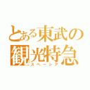 とある東武の観光特急（スペーシア）