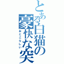 とある白猫の豪快な突撃（おとこらしい）