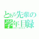 とある先輩の学年目録（スクールデイズ）