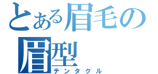 とある眉毛の眉型（テンタクル）