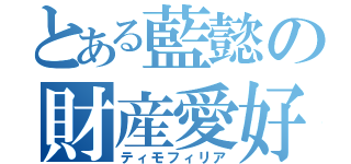 とある藍懿の財産愛好（ティモフィリア）