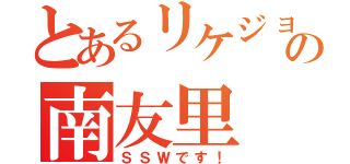 とあるリケジョの南友里（ＳＳＷです！）