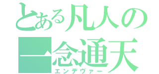 とある凡人の一念通天（エンデヴァー）