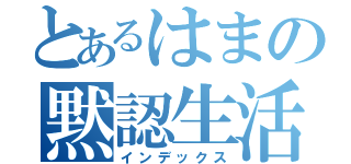 とあるはまの黙認生活 （インデックス）