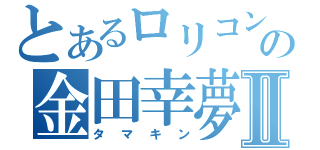 とあるロリコンの金田幸夢Ⅱ（タマキン）