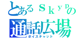 とあるｓｋｙｐｅの通話広場（ボイスチャット）