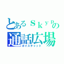 とあるｓｋｙｐｅの通話広場（ボイスチャット）