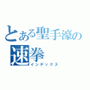 とある聖手濠の速拳（インデックス）