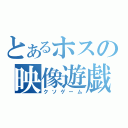 とあるホスの映像遊戯（クソゲーム）