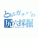 とあるガチゲイの尻穴採掘（アナルセックス）