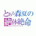 とある森夏の絶体絶命（クライマックス）