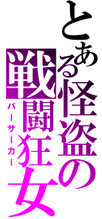 とある怪盗の戦闘狂女（バーサーカー）