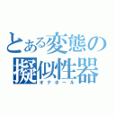 とある変態の擬似性器（オナホール）