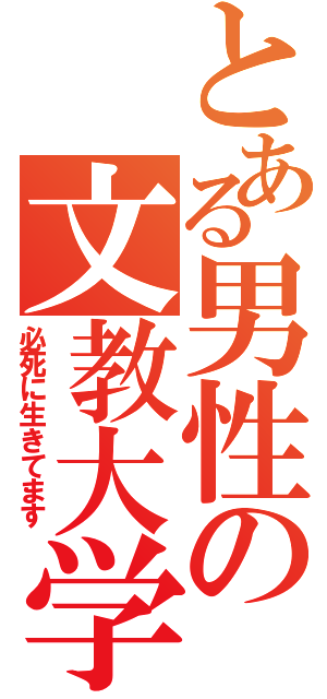 とある男性の文教大学（必死に生きてます）