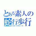 とある素人の蛇行歩行（スネークウォーク）