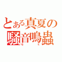 とある真夏の騒音鳴蟲（セミ）