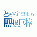 とある宇津木の黒根巨棒（ブラックペニス）