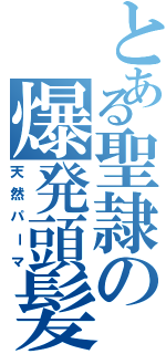 とある聖隷の爆発頭髪（天然パーマ）