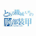 とある機械人形の胸部装甲（ドムのおっぱい）