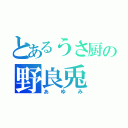 とあるうさ厨の野良兎（あゆみ）