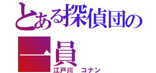 とある探偵団の一員（江戸川 コナン）