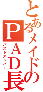 とあるメイドのＰＡＤ長（バストアッパー）