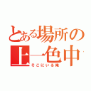 とある場所の上一色中（そこにいる俺）