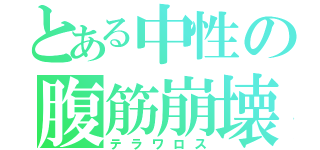 とある中性の腹筋崩壊（テラワロス）