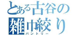 とある古谷の雑巾絞り（パントリー）